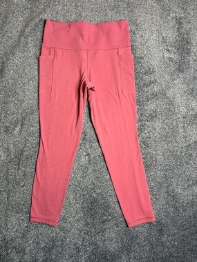 Athlete Salutation stash 7/8 legging in dusty rose